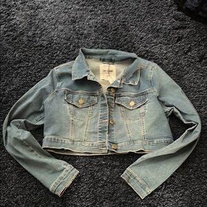 Garage Blue Jean Jacket Classic Cropped Design